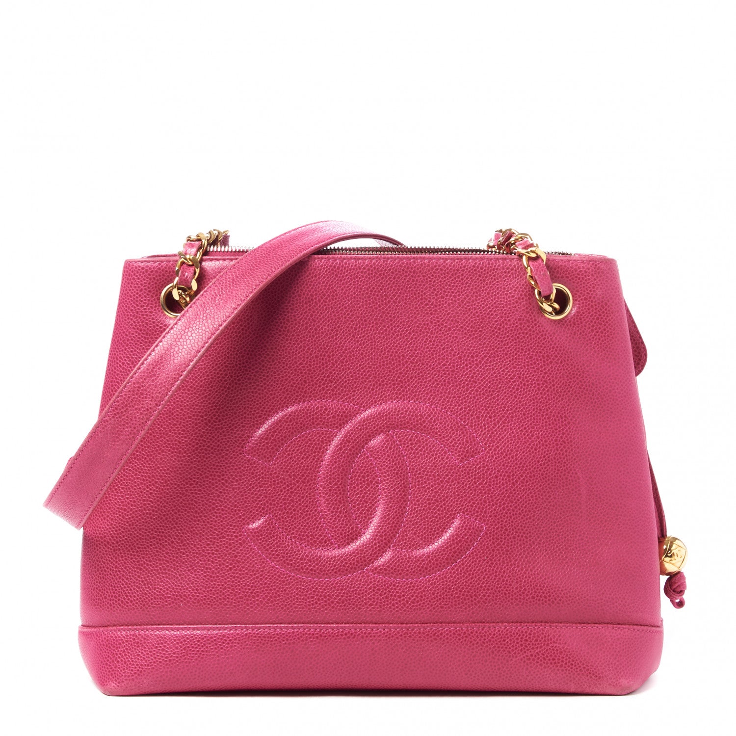 Chanel Caviar CC Shoulder Bag Pink 1 of 11