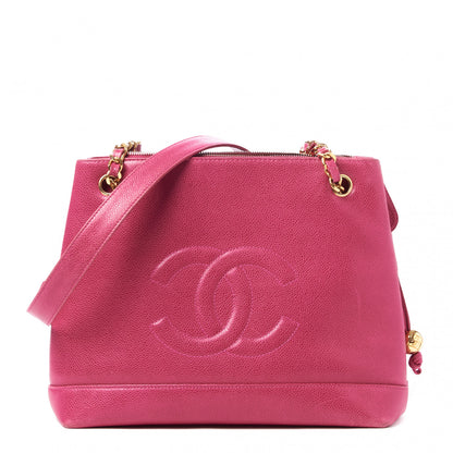 Chanel Caviar CC Shoulder Bag Pink 1 of 11
