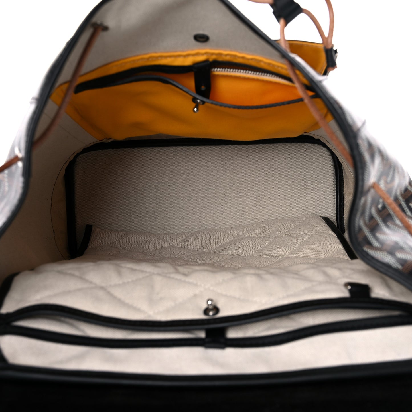 Goyardine Calfskin Alpin MM Backpack Black