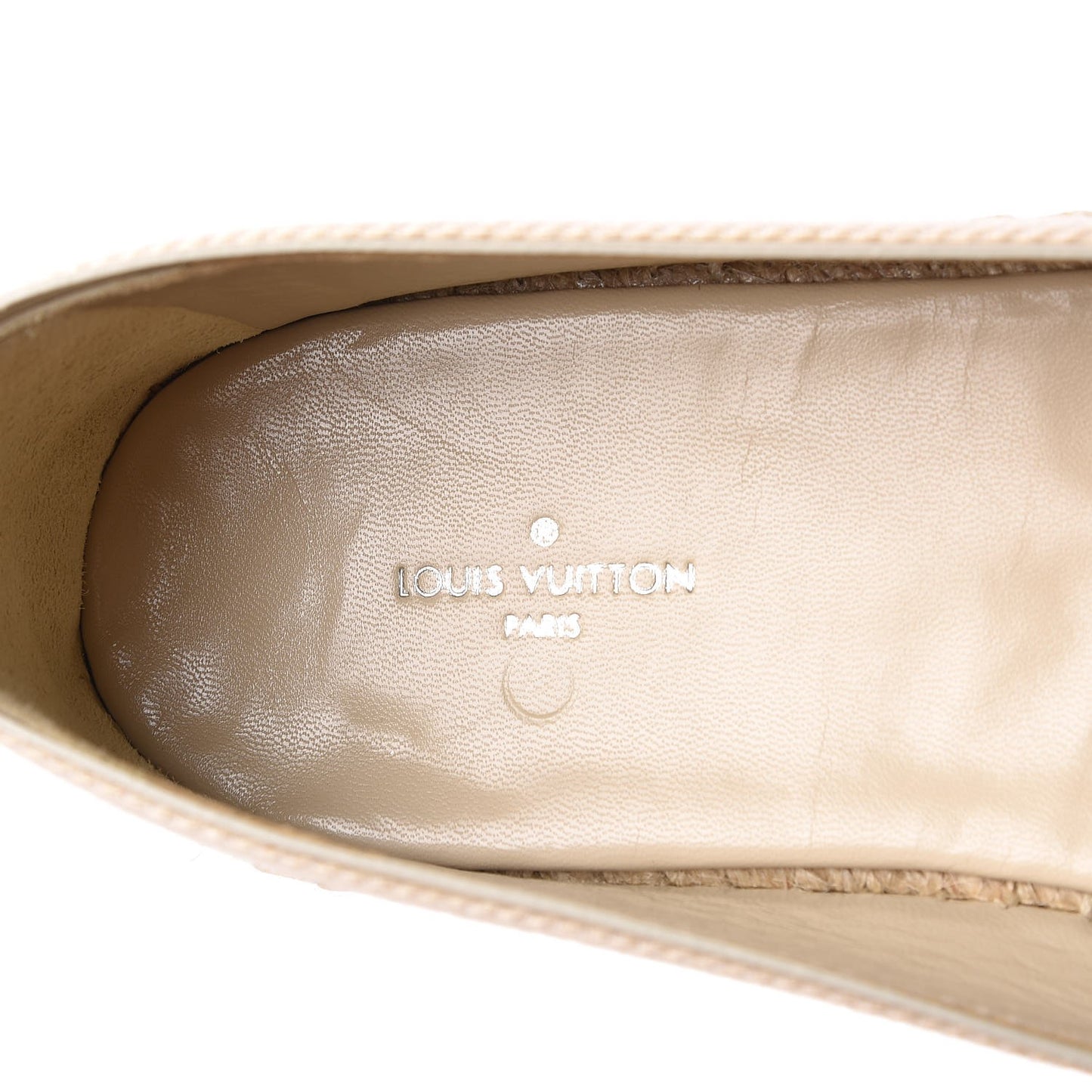 Canvas Waterfall Espadrille Flats 38 Ecru