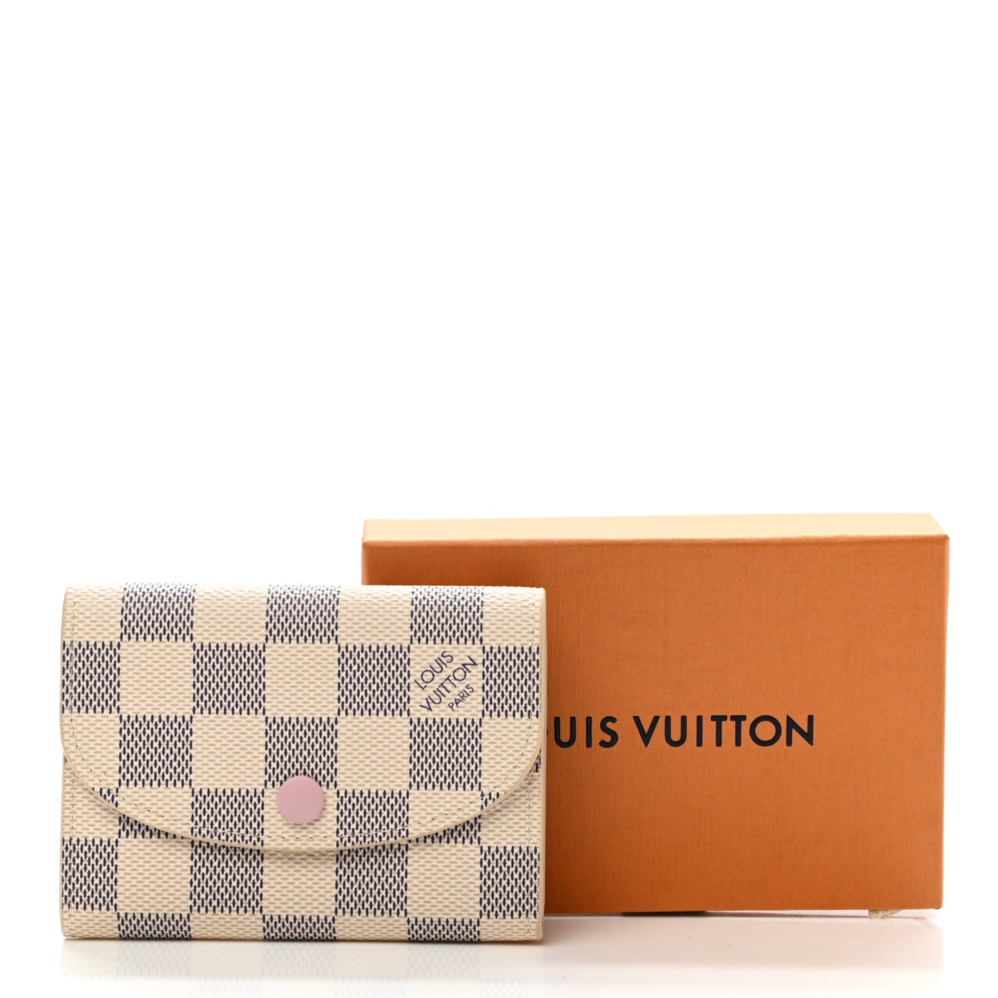 Damier Azur Rosalie Coin Purse Rose Ballerine