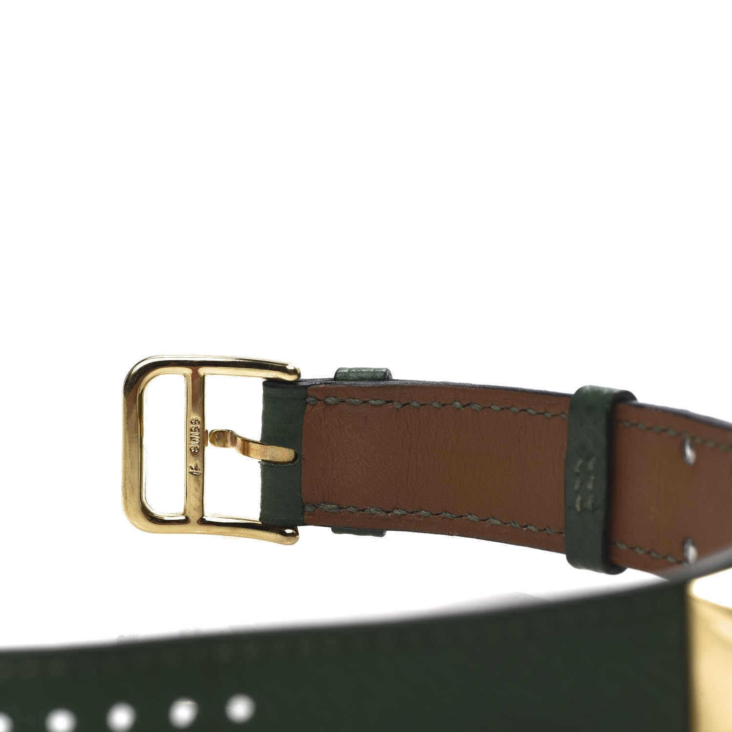 Hermes Stainless Steel Courchevel 23mm Medor Quartz Watch Vert Clair 7 of 8