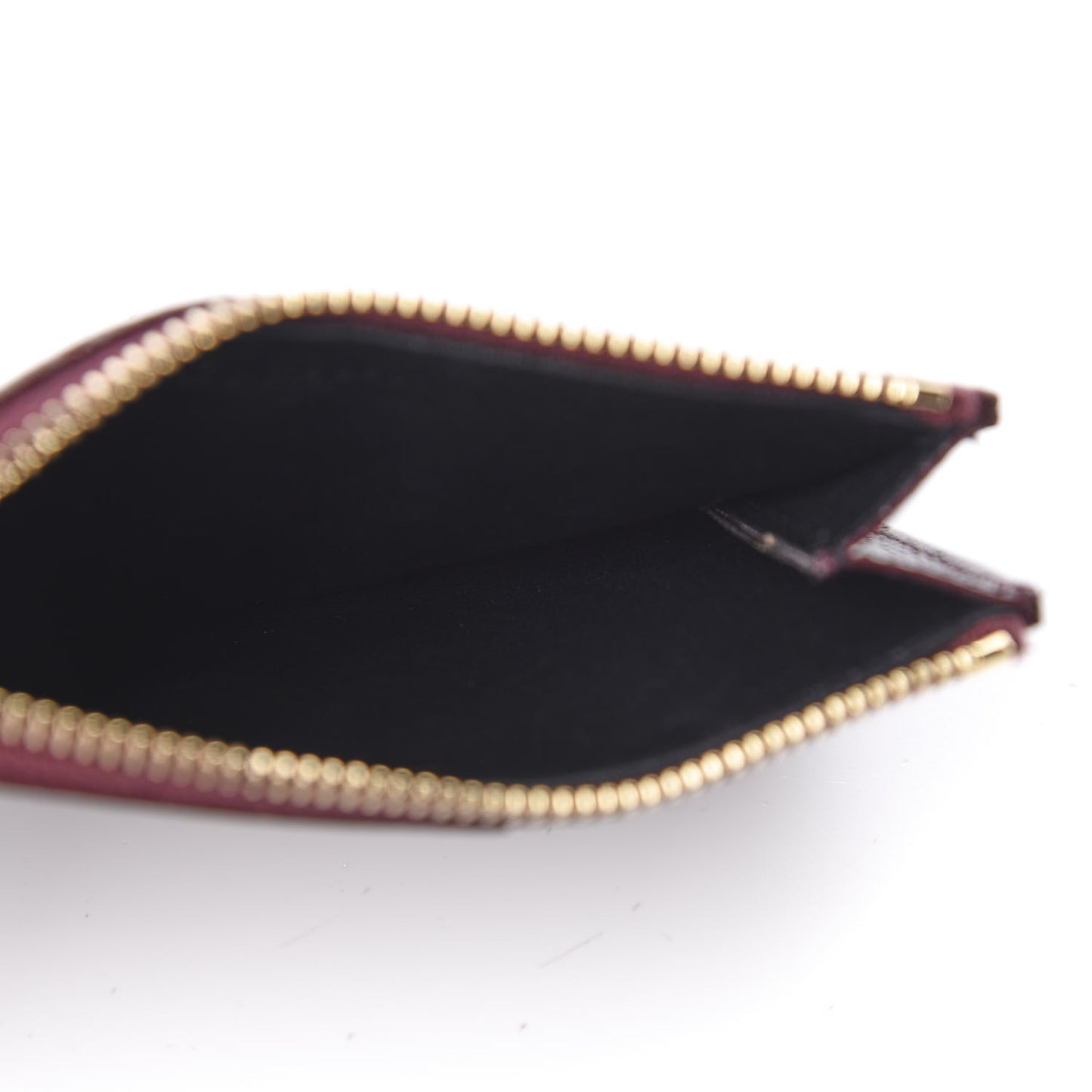 Monogram Grain de Poudre 5 Fragments Zip Pouch Card Holder Rouge Legion