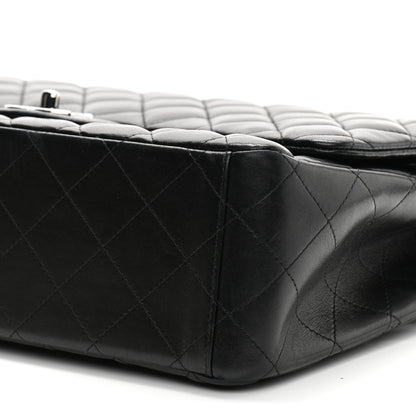 Chanel Lambskin Quilted Maxi Double Flap Black 10 of 14