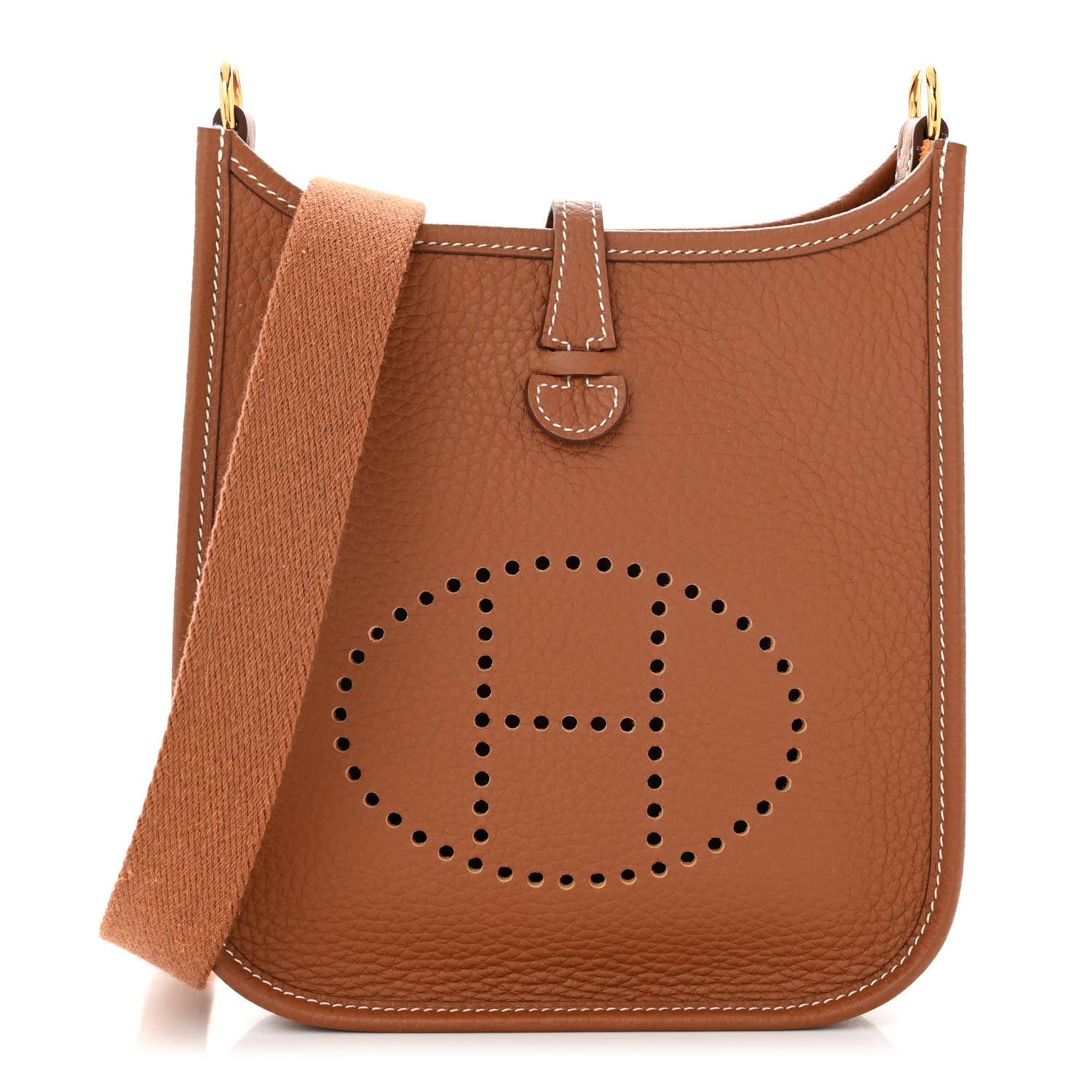 Hermes Taurillon Clemence Evelyne TPM Gold 1 of 11