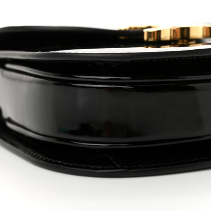 Celine Patent Calfskin Triomphe Mini Besace Clea Black 9 of 11