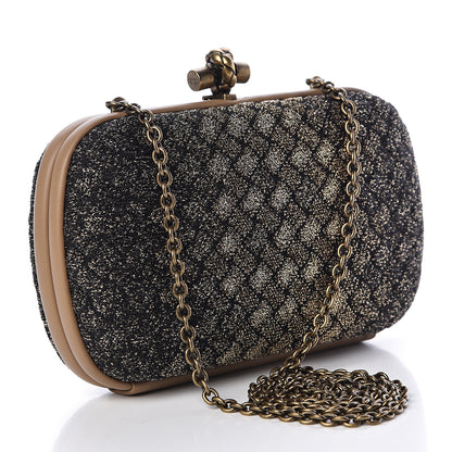 Bottega Veneta Lurex Intrecciato Chain Knot Clutch 3 of 9