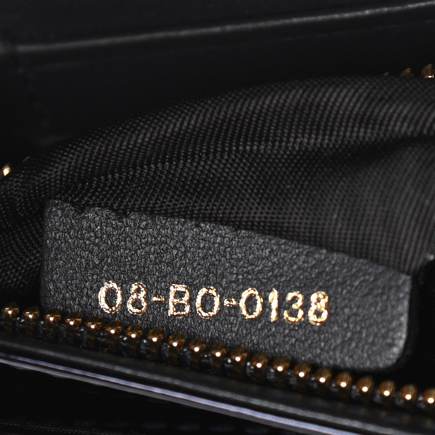 Christian Dior Metallic Patent Micro-Cannage Diorama Wallet on Chain Pouch Navy Blue 7 of 11