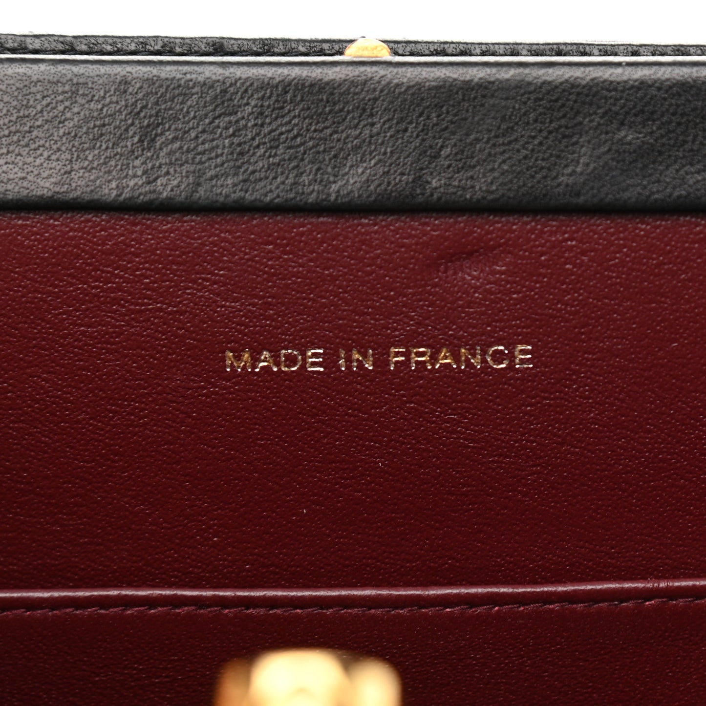 Lambskin Quilted Top Handle Bag Black