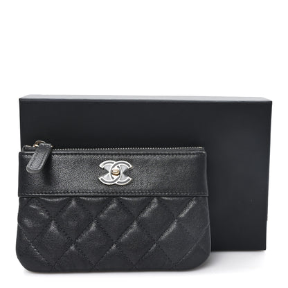 Chanel Caviar Quilted Small Vintage Mademoiselle Cosmetic Case Black 8 of 8