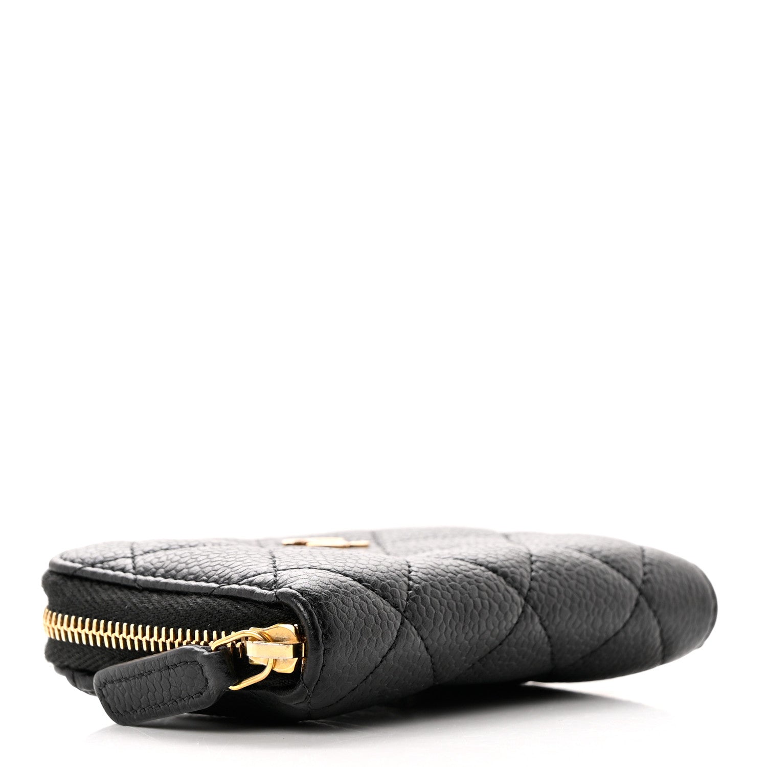 Chanel Caviar Quilted Zip Coin Purse Black 4 of 7