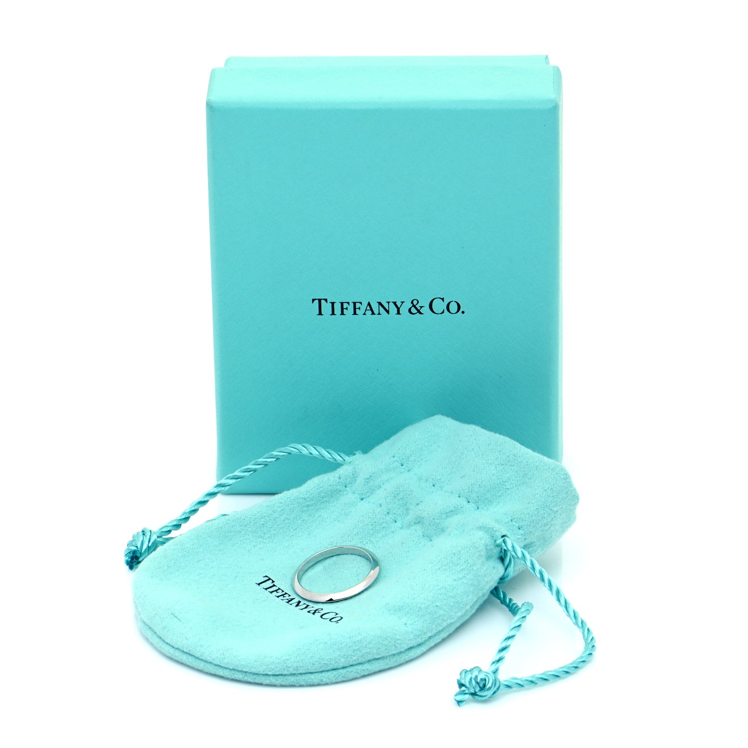 Tiffany Platinum 2mm Knife Edge Wedding Band Ring 50 5.5 6 of 6