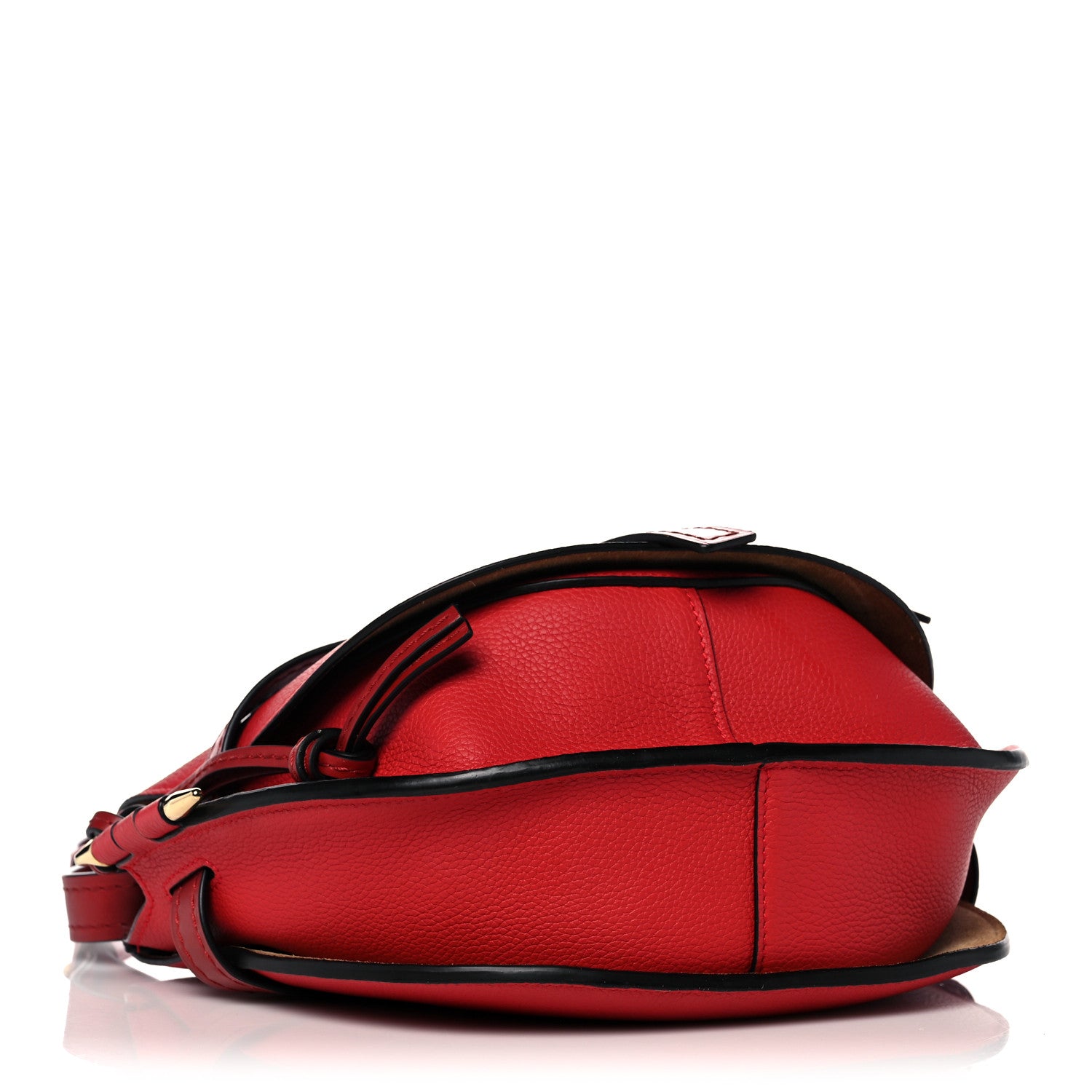 Loewe Grained Calfskin Small Gate Crossbody Bag Scarlet Burnt Red 4 of 12