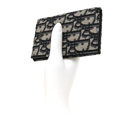 Christian Dior Oblique Bi-Fold Card Holder Blue 2 of 7