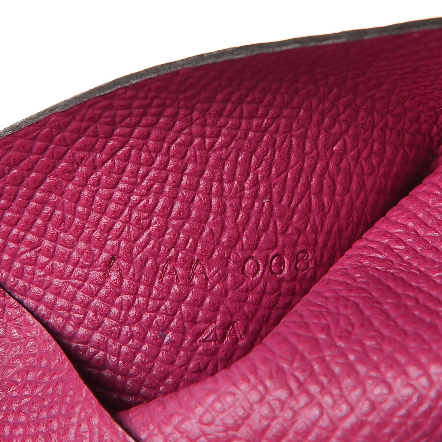 Epsom Calvi Card Case Rose Pourpre