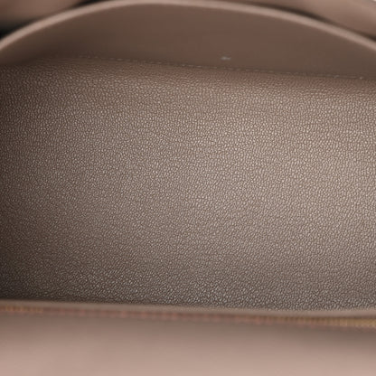 Hermes Epsom Bi-Color Horseshoe Kelly Sellier 25 Etoupe Rose Azalee 5 of 15