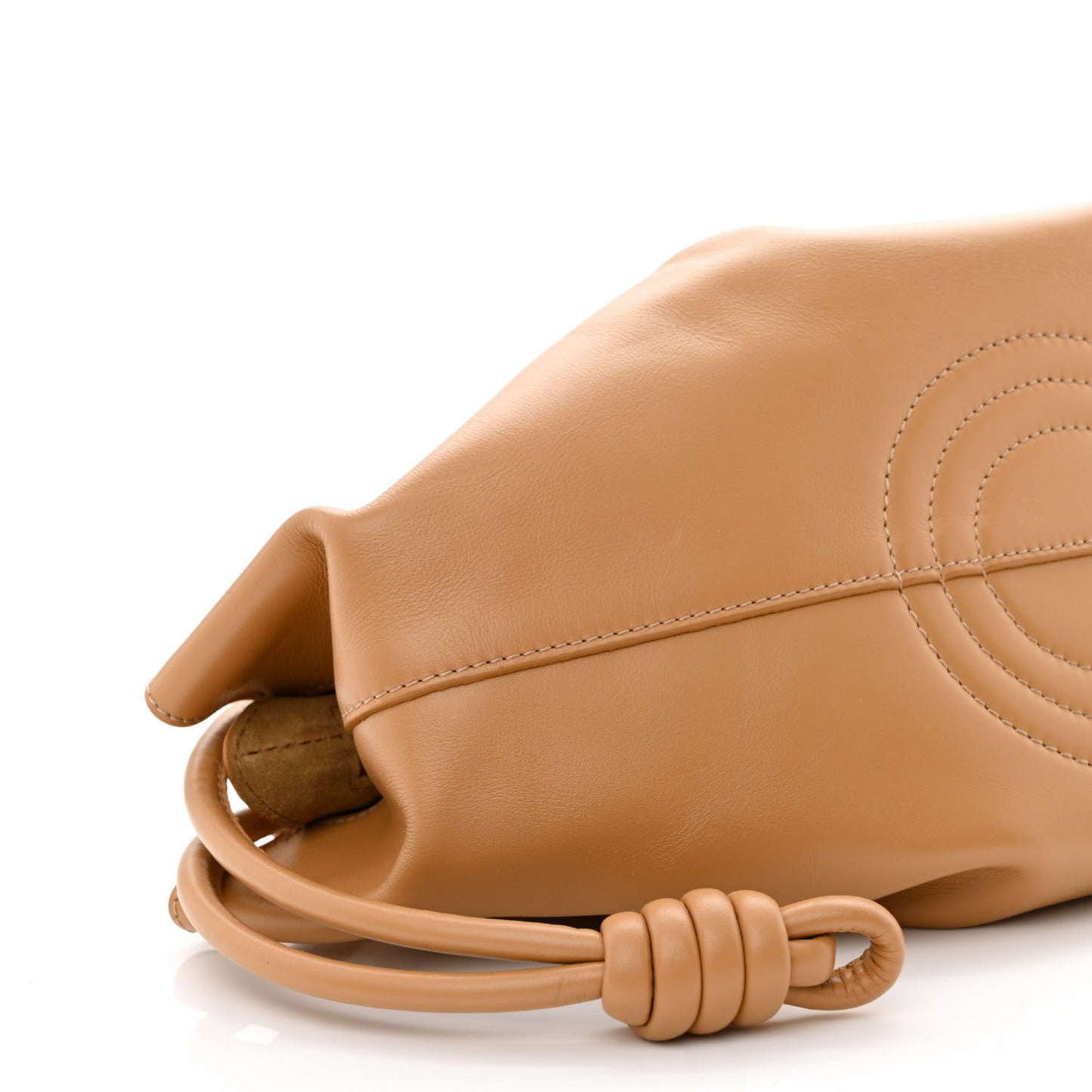 Shiny Nappa Calfskin Paseo Bag Warm Desert