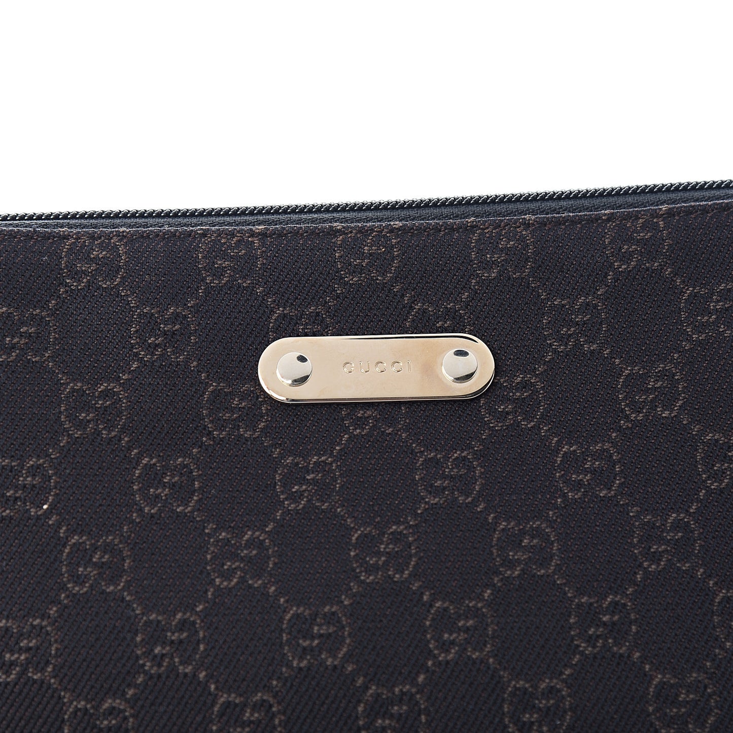 Denim Monogram Messenger Bag Dark Brown