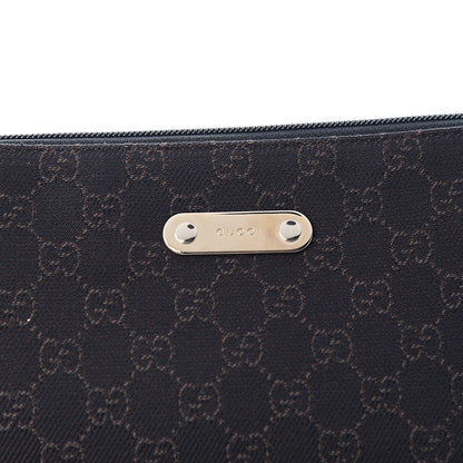 Gucci Denim Monogram Messenger Bag Dark Brown 9 of 9