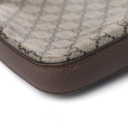 Gucci Soft GG Supreme Monogram Courrier Web Medium Flat Messenger Bag Beige New Acero Multicolor 12 of 14