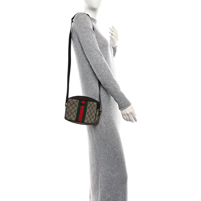 Gucci GG Supreme Monogram Canvas Web Shoulder Bag Brown 3 of 10