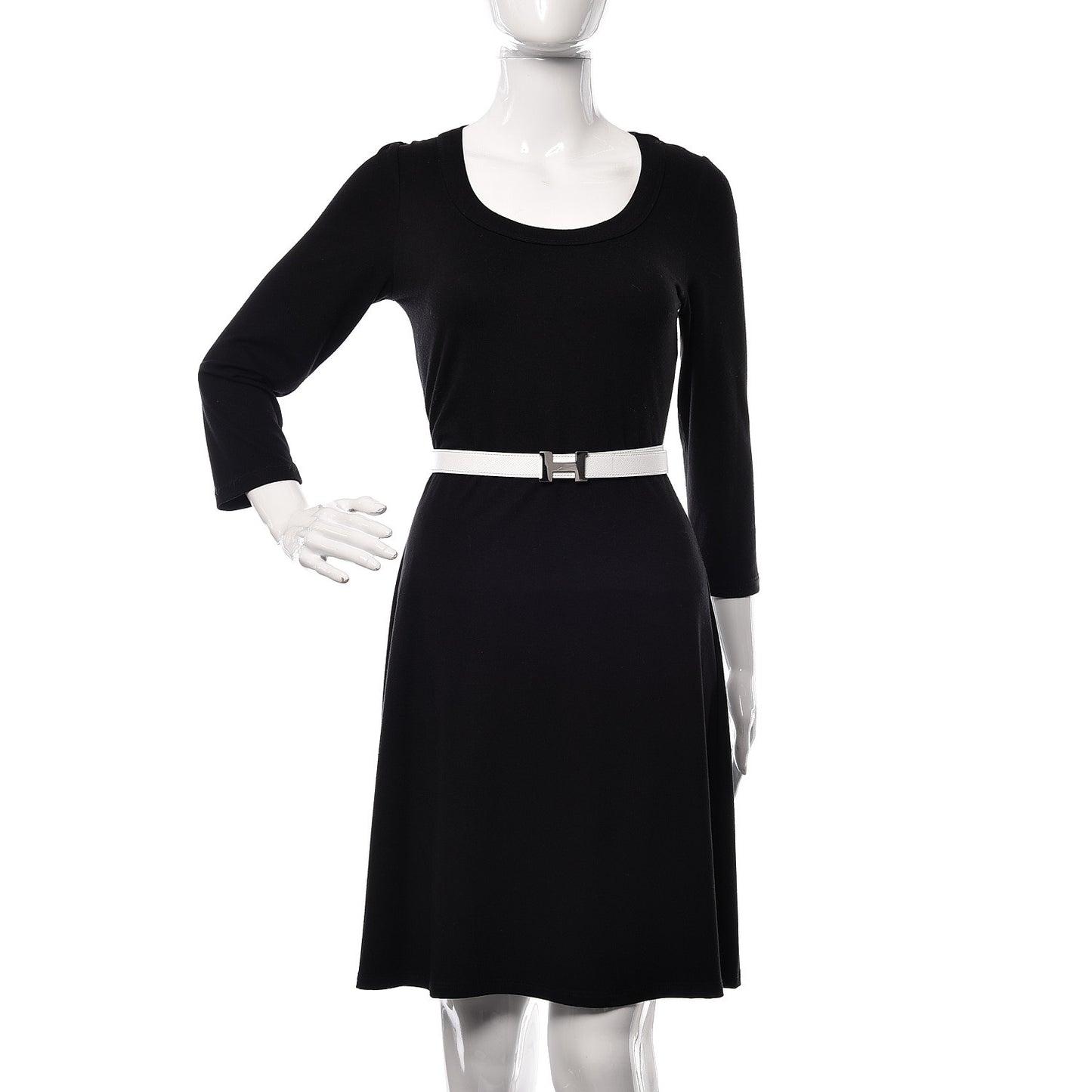 Epsom 24mm Mini Constance H Belt 90 White Etoupe