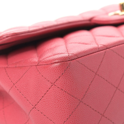 Chanel Caviar Quilted Medium Double Flap Pink 8 of 14