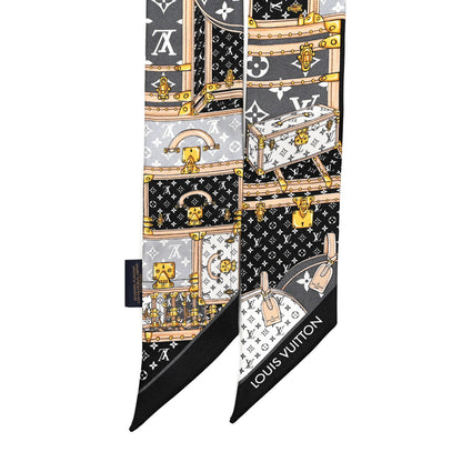 Louis Vuitton Silk Monogram Lets Go BB Bandeau Black 2 of 4