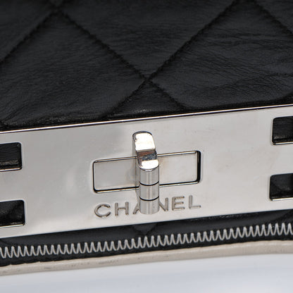 Chanel Lambskin Quilted East West Accordion Flap Black 8 of 8