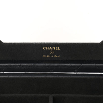 Chanel Lambskin Quilted Jewelry Case Black 7 of 15