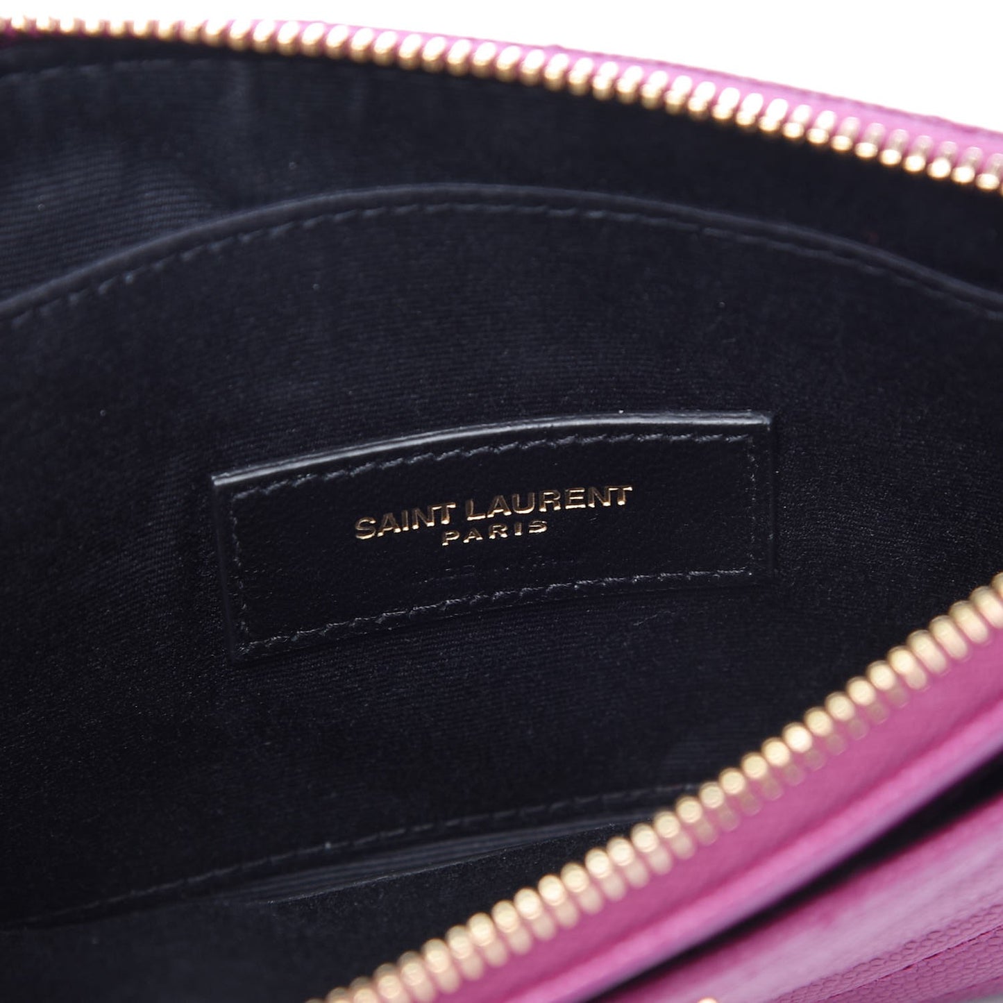 Grain De Poudre Chevron Monogram Bill Pouch Dark Grape