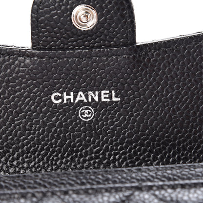 Chanel Caviar Quilted Flap Card Holder Black 6 of 9