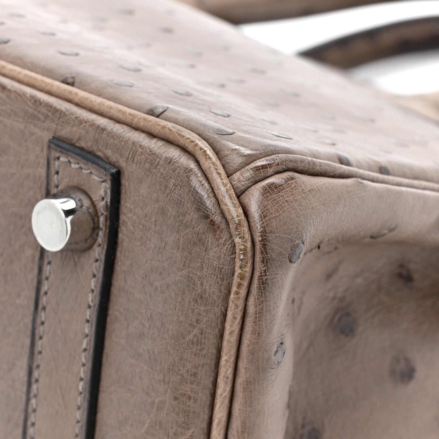 Ostrich Birkin 30 Mousse