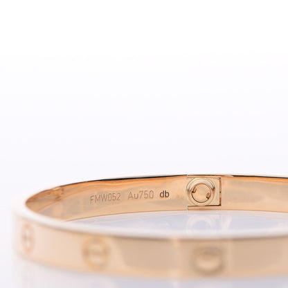 Cartier 18K Yellow Gold LOVE Bracelet 19 6 of 7
