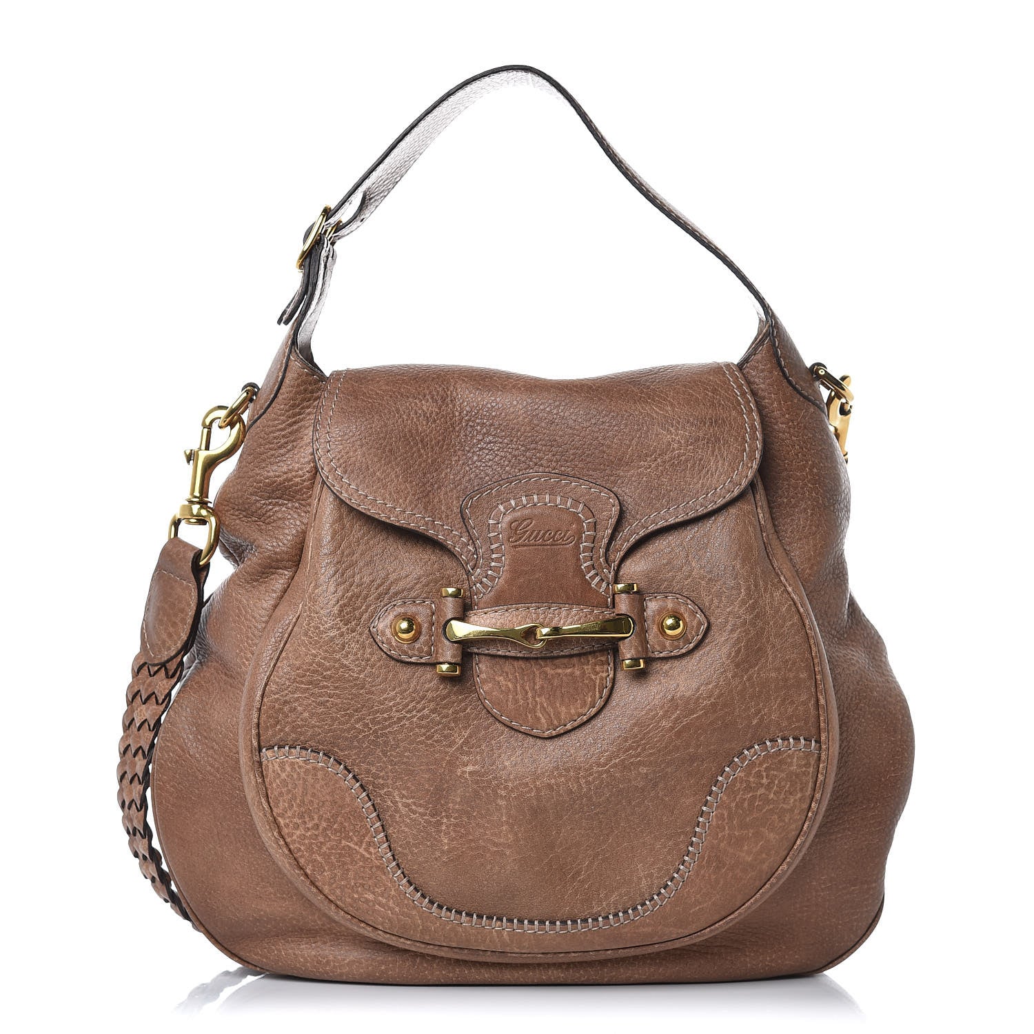 Gucci Libeccio Large New Pelham Shoulder Bag Brown 1 of 10