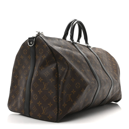 Louis Vuitton Monogram Macassar Keepall Bandouliere 55 2 of 8