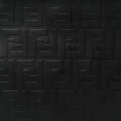 Fendi Vitello Grace FF 1974 Embossed Pouch Black 9 of 9