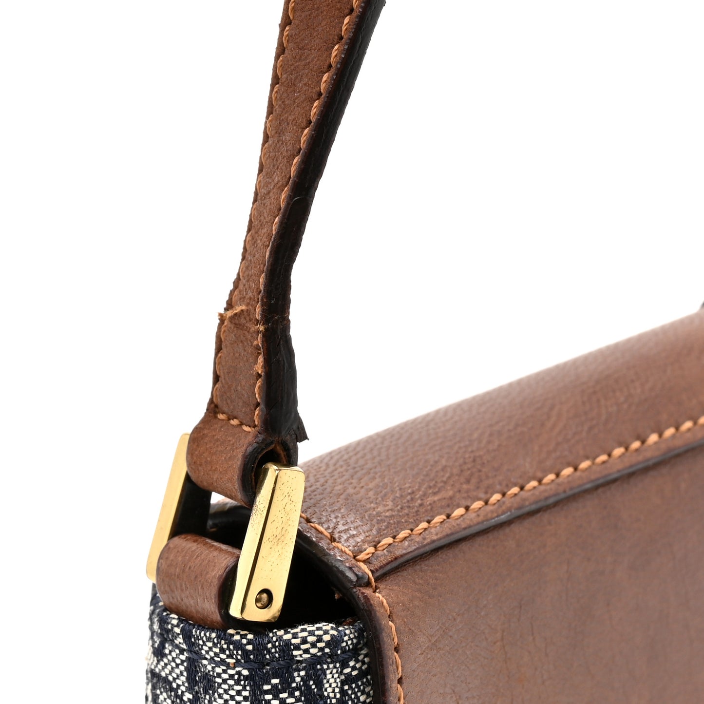 Monogram Trotter Street Chic Shoulder Bag Blue Brown