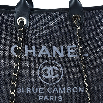Chanel Canvas Medium Deauville Tote Grey 7 of 11