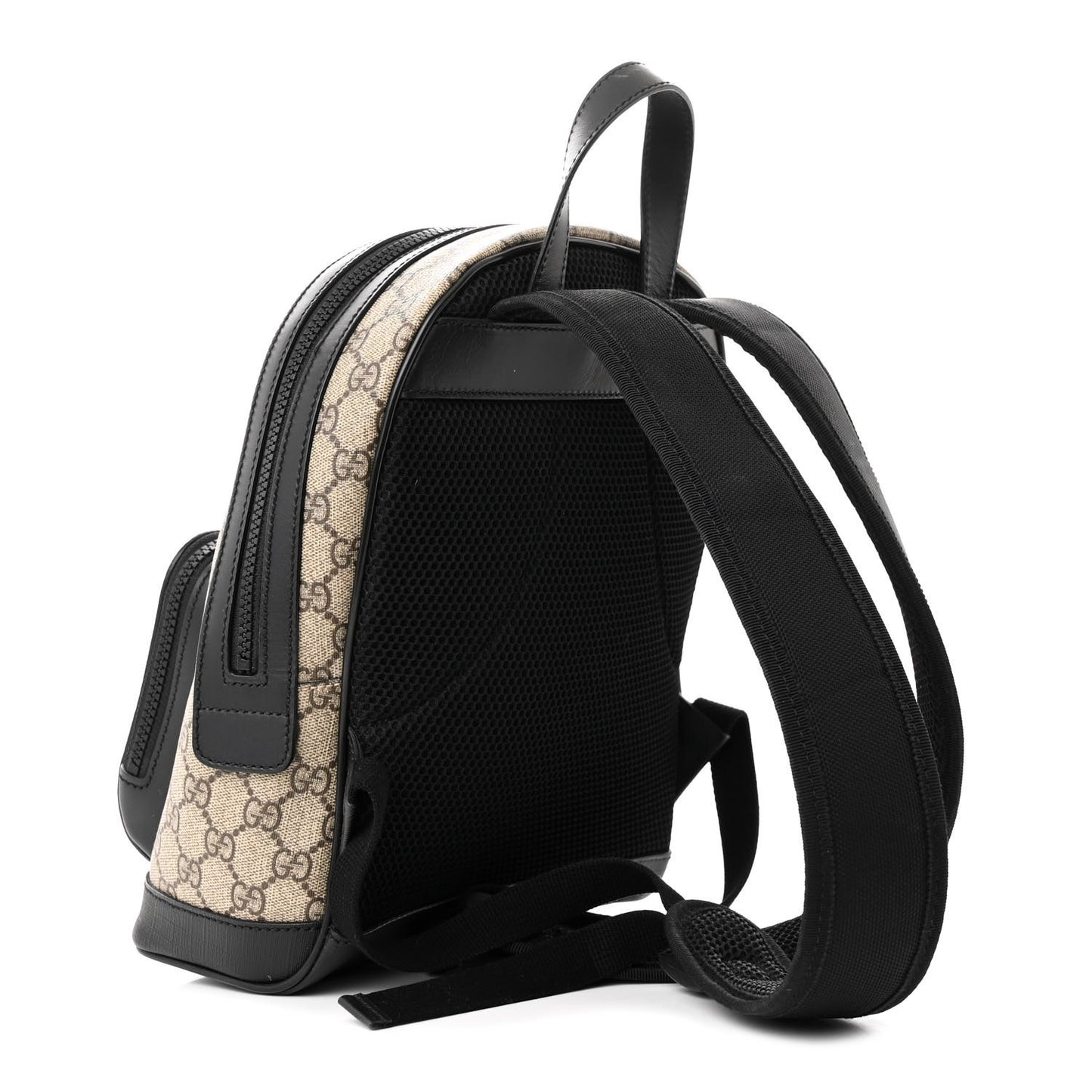 GG Supreme Monogram Small Eden Day Backpack Black