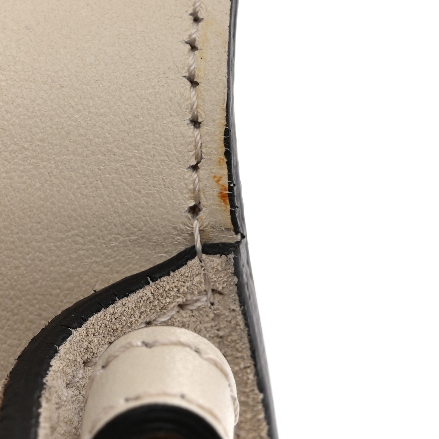 Chloe Calfskin Suede Small Nile Bracelet Bag Off White 10 of 10
