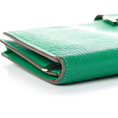 Hermes Chevre Mysore Bearn Gusset Wallet Menthe 10 of 15
