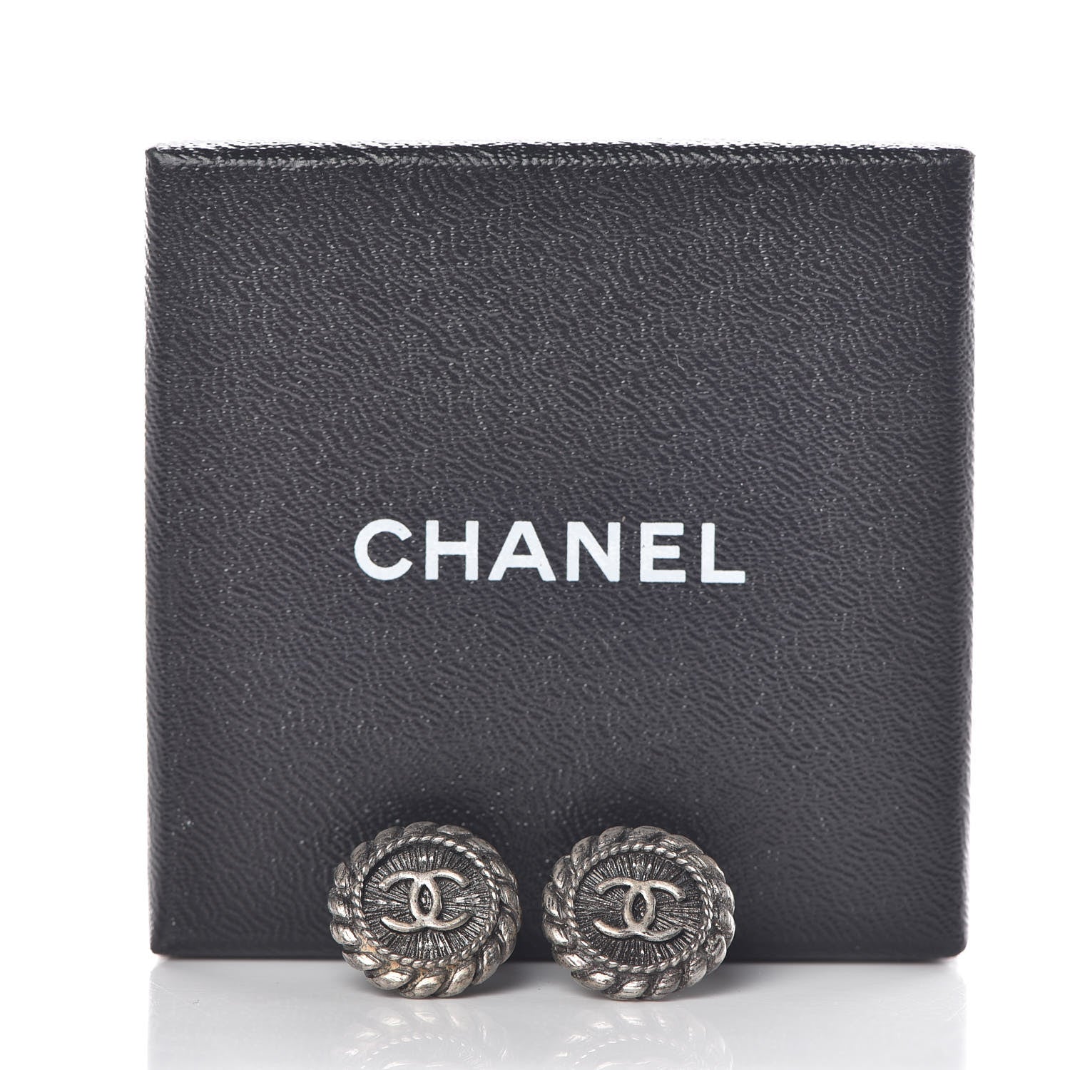 Chanel Ruthenium CC Earrings 5 of 5