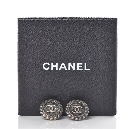 Chanel Ruthenium CC Earrings 5 of 5