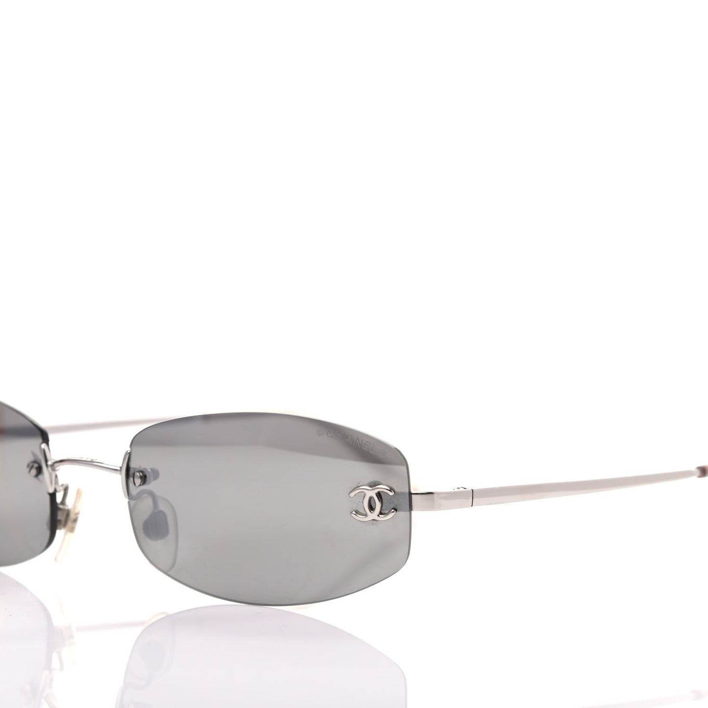 Metal Frameless Sunglasses 4002 Grey