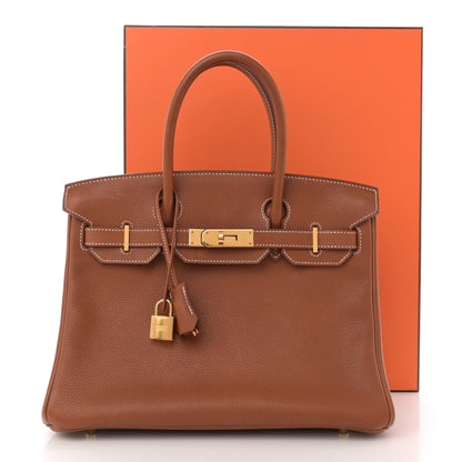 Hermes Natural Barenia Faubourg Birkin 30 Fauve 11 of 11