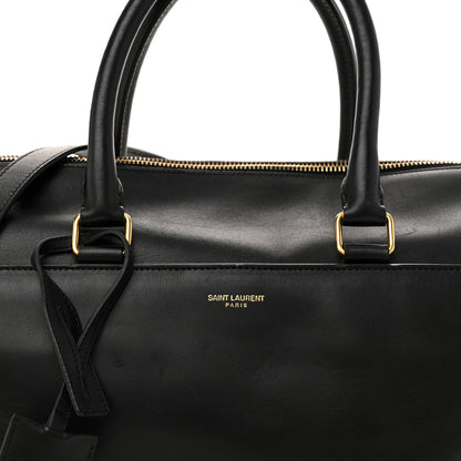 Saint Laurent Calfskin Classic Duffle 6 Black 8 of 13