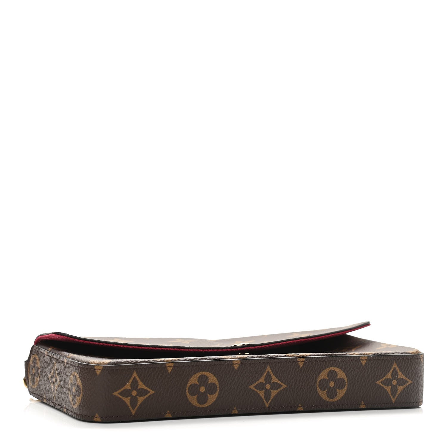 Louis Vuitton Monogram Pochette Felicie Chain Wallet Fuchsia 5 of 11