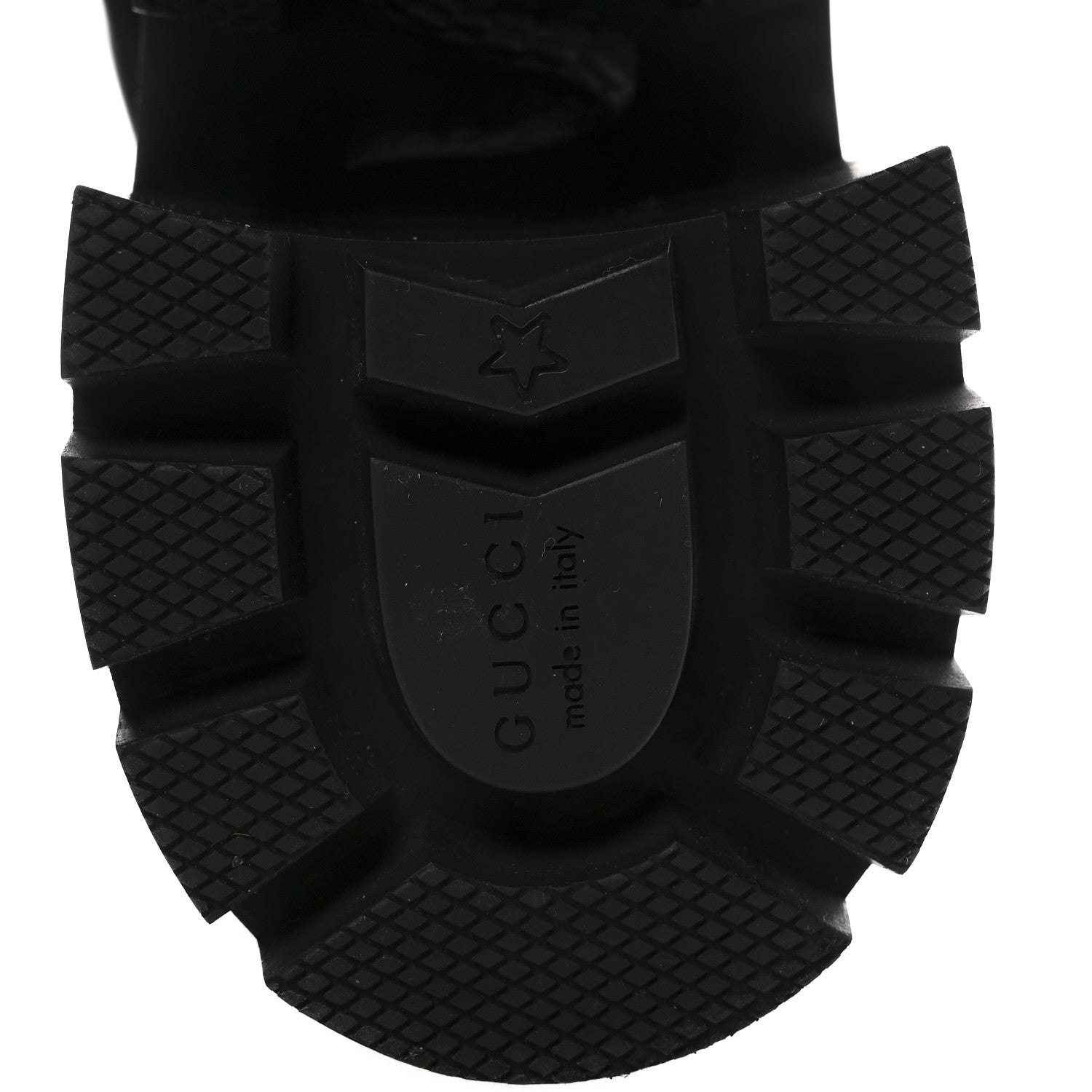 Gucci Magnum Calfskin Pearl Lace Up Combat Ankle Boots 36.5 Black 7 of 10