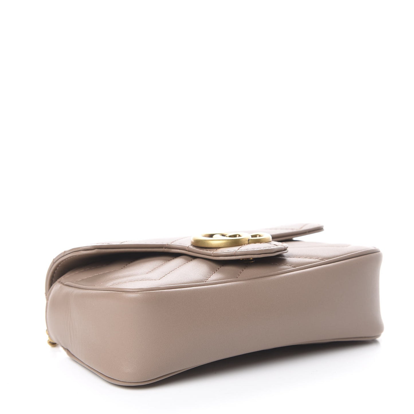 Calfskin Matelasse Super Mini GG Marmont Shoulder Bag Porcelain Rose